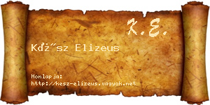 Kész Elizeus névjegykártya